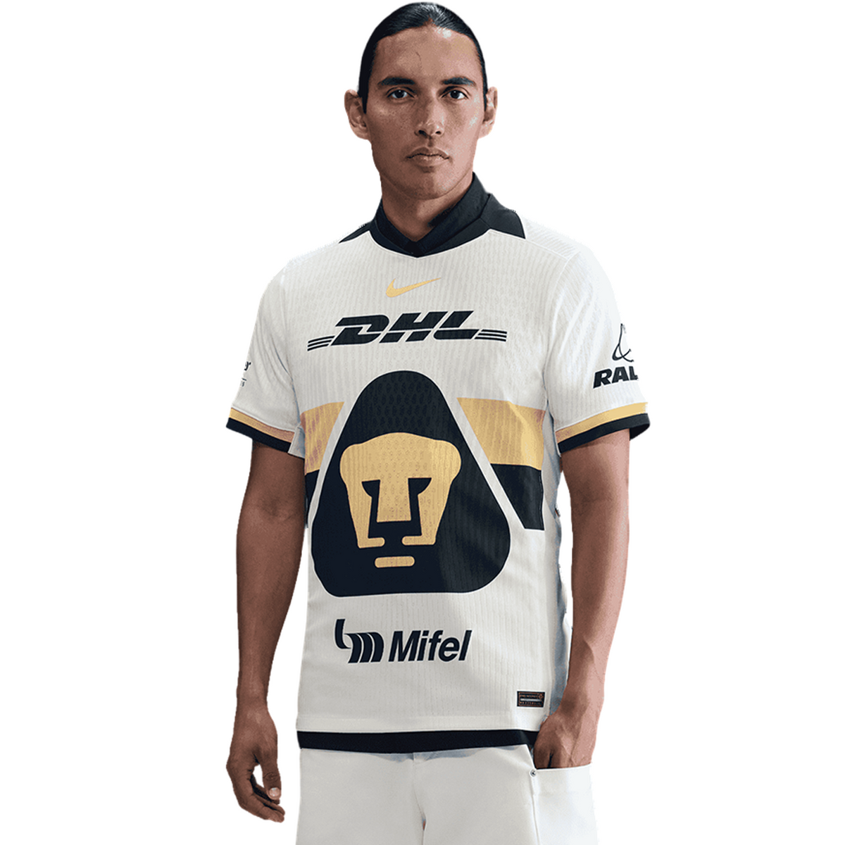 ウェア NIKE PUMAS UNAM PRE MATCH JERSEY Nike Pumas UNAM Dri-Fit Pre-Match Top - Black/Gold 2023