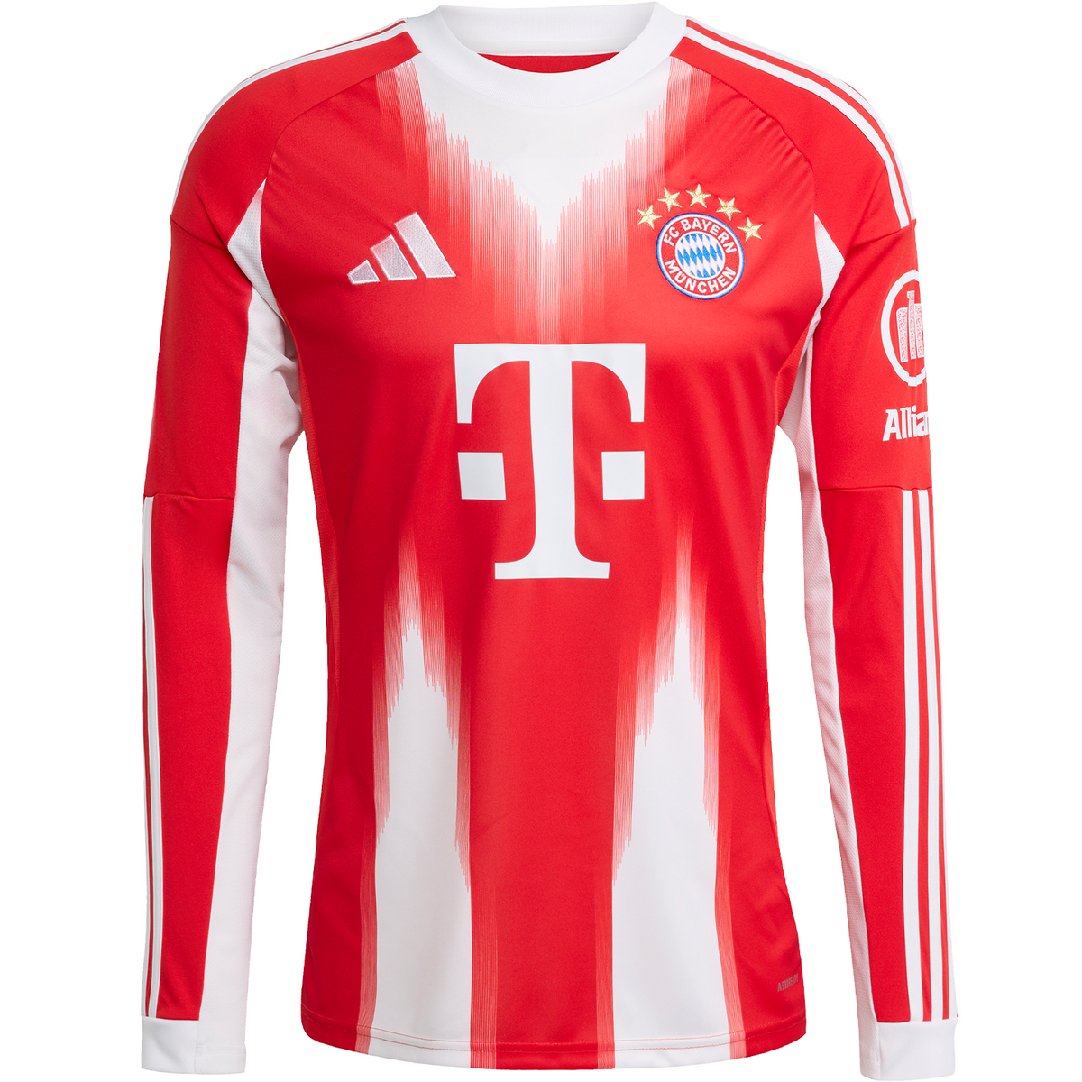 adidas Bayern Munich 2025-26 Men's Home Long Sleeve Stadium Jersey adidas Bayern Munich 2025-26 Men's Home Long Sleeve Stadium Jersey