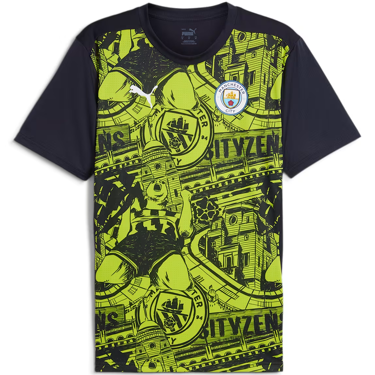 PUMA MANCHESTER CITY プリントロゴ　セットアップ　ナイロン manchester-city-puma-home-