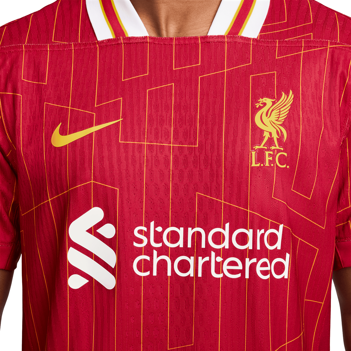 Liverpool Local Camiseta Nike Liverpool FC 2024-25 local auténtica para hombre – TUDN ...