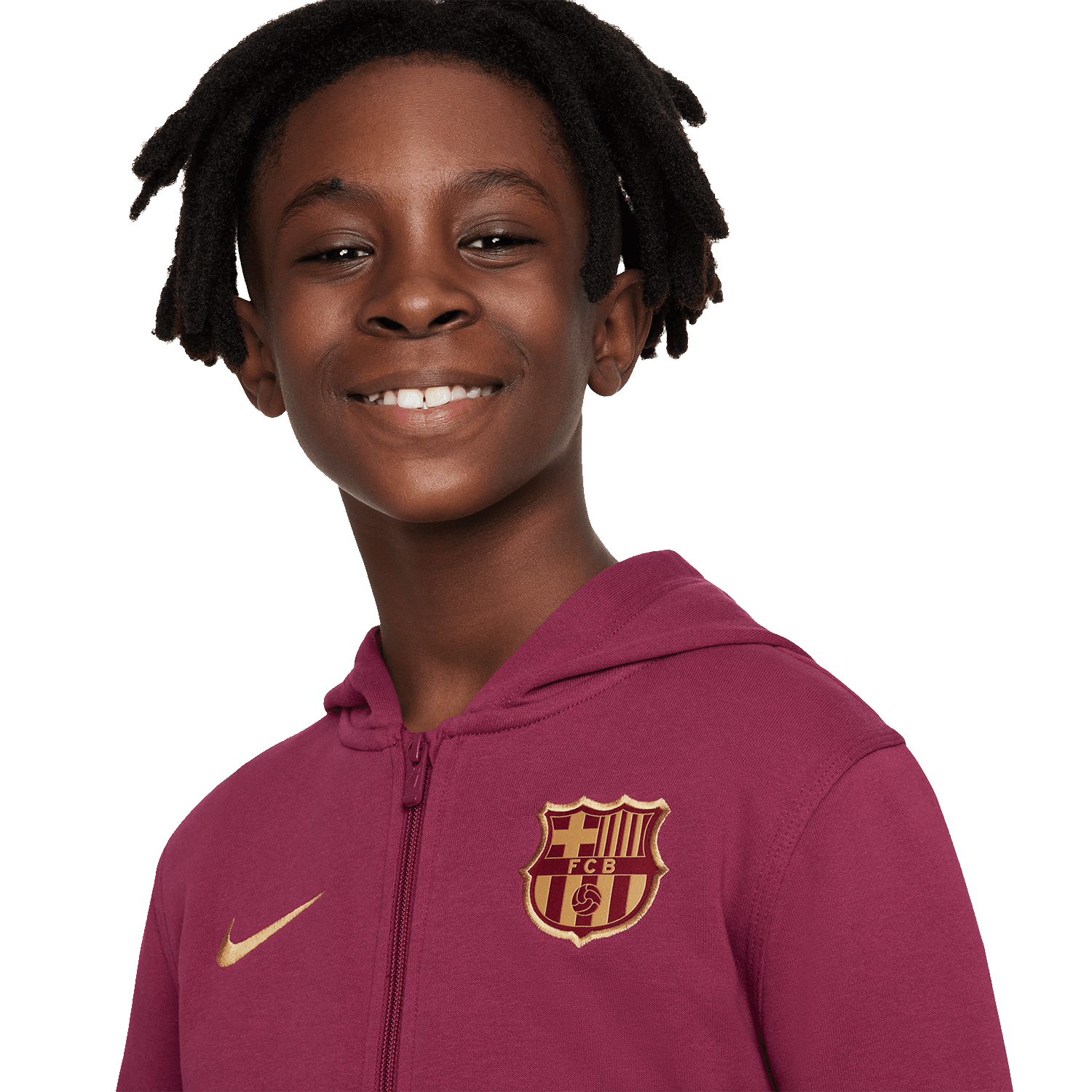 Nike FC Barcelona 2023 24 Youth Full Zip Club Hoodie TUDN Fan Shop