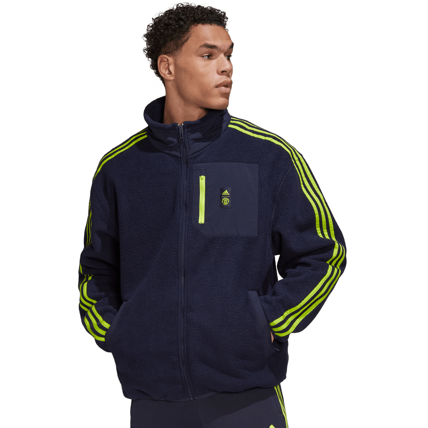 adidas Manchester United Men s Lifestyle Fleece Jacket TUDN Fan Shop