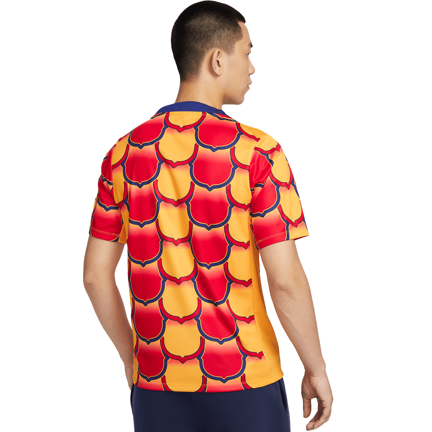 主役級アイテム【Nike ナイキ】FC Barcelona プレマッチシャツ Nike FC Barcelona 2023-24 Men's Short Sleeve Academy Pro Pre