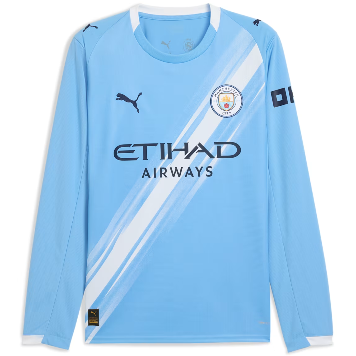 Puma Manchester City 2025-26 Men's Long Sleeve Home Stadium