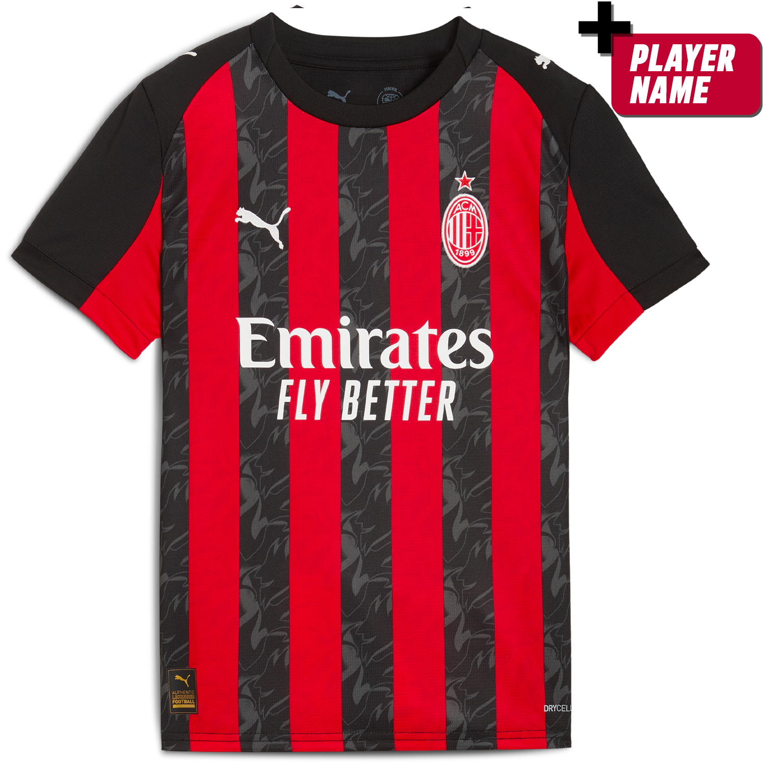 Puma AC Milan 2025-26 Youth Home Stadium Jersey – TUDN Fan Shop