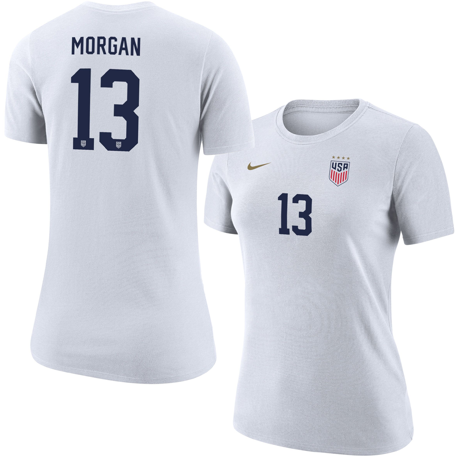 Nike Women s USWNT 2023 Alex Morgan 13 Home T Shirt TUDN Fan Shop