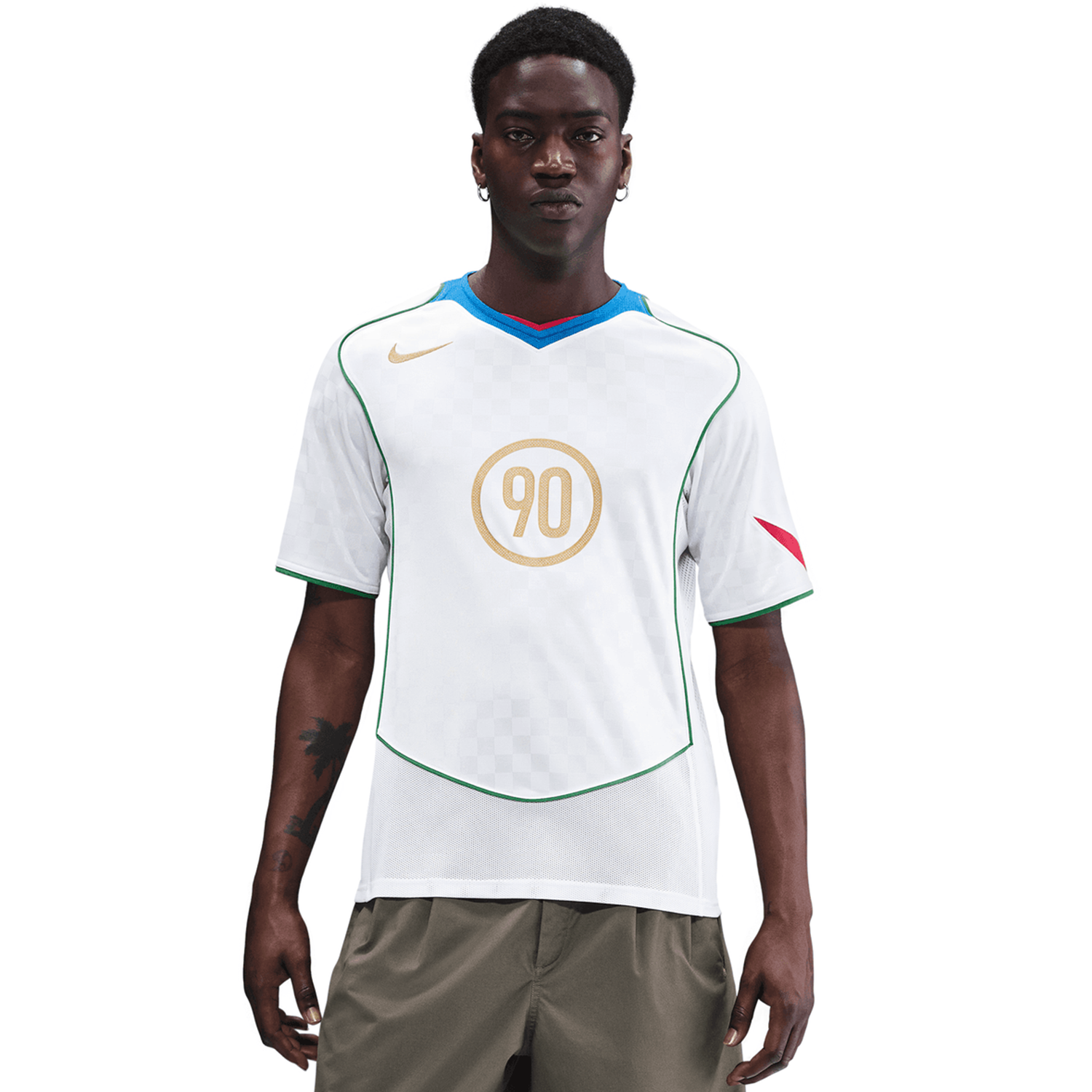 nike t90 white and blue