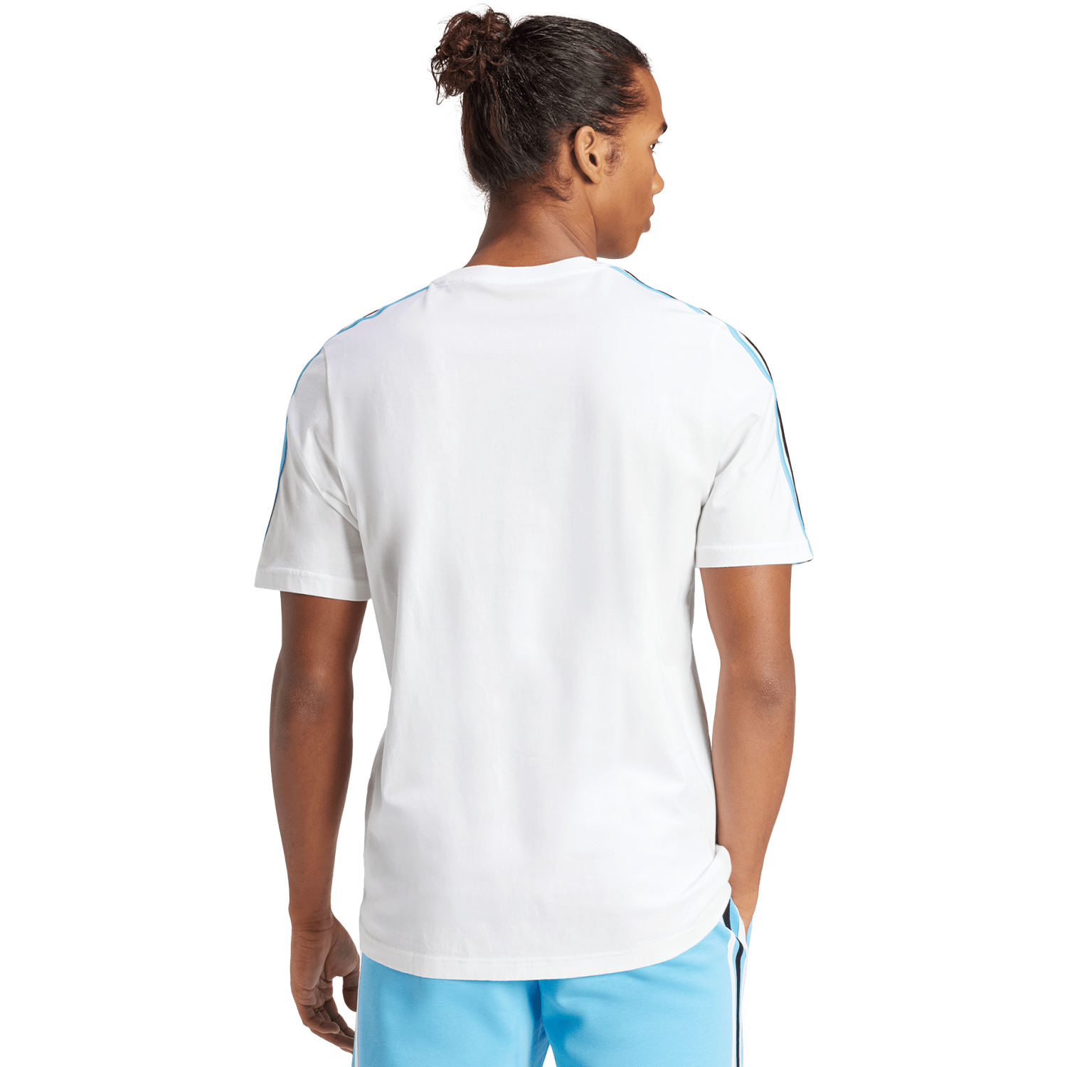 adidas Argentina Men s Short Sleeve 3 Stripe DNA Tee